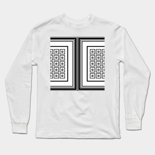 Simple Geometrical Long Sleeve T-Shirt